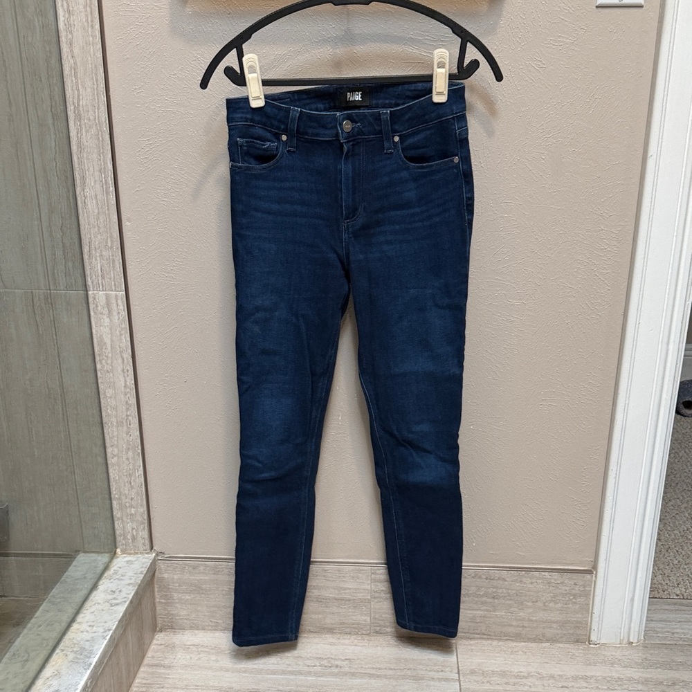 PAIGE Women's Deep Indigo Skinny Jeans
